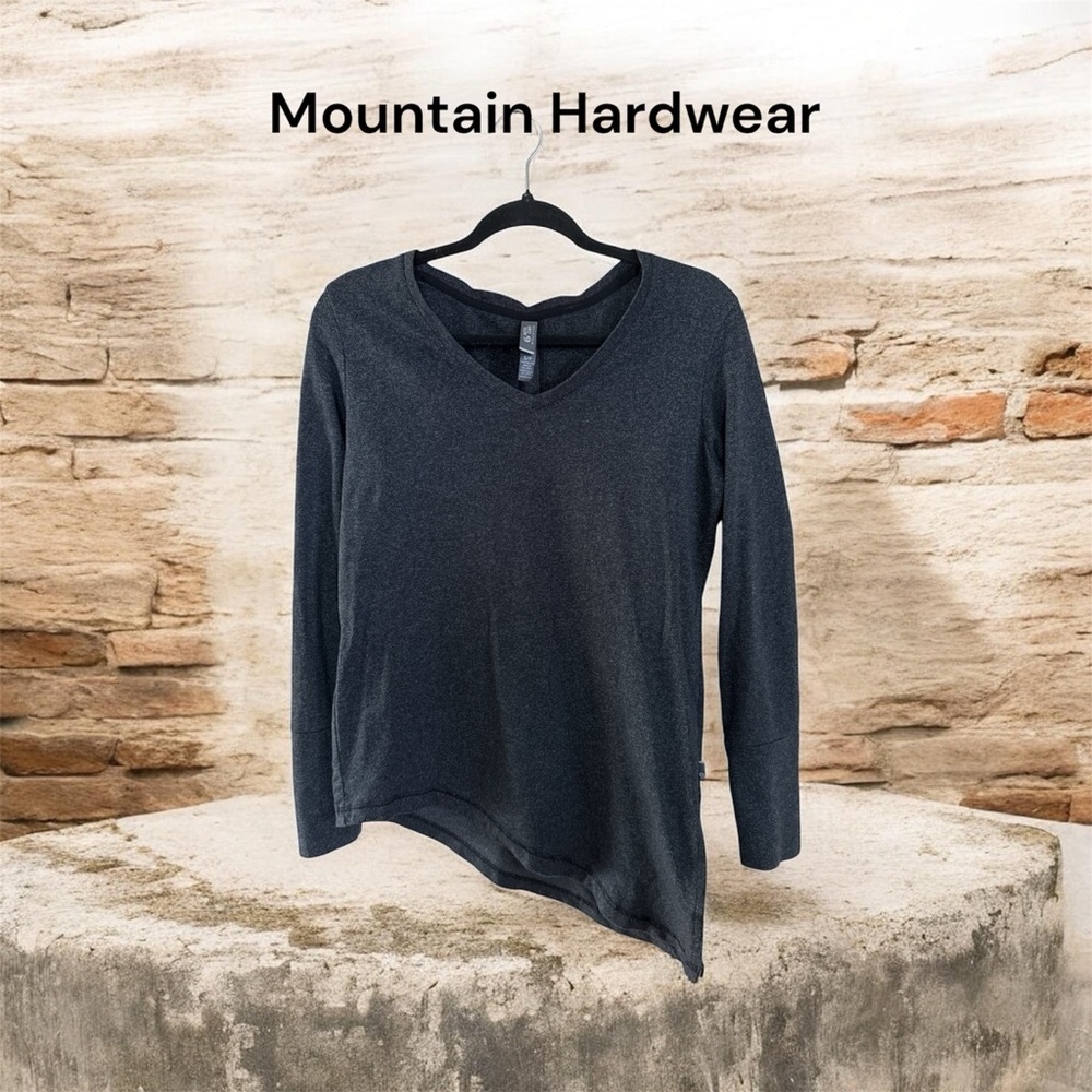 ❤️Mountain Hardwear Asymmetrical Long Sleeve Tee - Charcoal